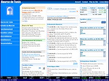 Aper�u du site Bourse de Tunis - Bourse des Valeurs Mobili�res de Tunis
