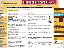 Aperçu du site Animal services - santé animale