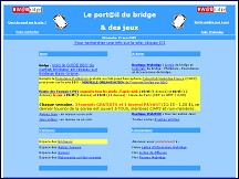 Aperçu du site Webridge : le portail du bridge et des jeux