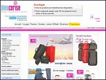 Aperu du site Maroquinerie Bleu Cerise - valises, sacs, bagages de marque