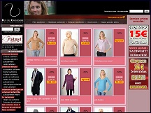 Aperçu du site Rue du Cachemire - pulls, écharpes et manteaux en cachemire