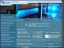 Aperçu du site CNRS