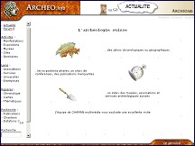 Aperçu du site Archeo.info