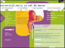 Aperçu du site Université Paris 12 - Val de Marne