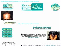 Aperu du site Greffe-Cheveux.com - centre de chirurgie esthtique du cuir chevelu