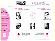 Aperu du site Chambre69.com - boutique de sex-toys chic et lingerie sensuelle