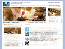 Aperçu du site Université de Liège