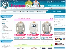 Aperçu du site Fashion Demarque - déstockage de vêtements de marque