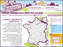 Aperu du site Habitants.fr - les noms des habitants des communes franaises