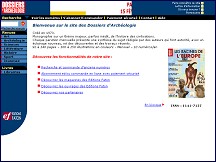 Aperçu du site Dossiers d'Archéologie