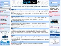 Aperçu du site Legal News - actualité juridique en ligne