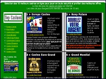 Aperçu du site Top10CasinosenLigne.com - sélection de meilleurs casinos en ligne