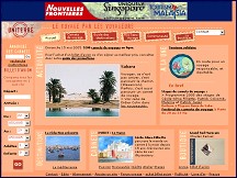 Aperu du site Uniterre.com - annuaire des carnets de voyage