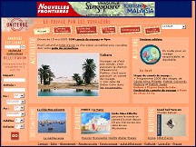 Aperçu du site Uniterre.com - annuaire des carnets de voyage