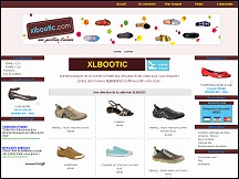 Aperu du site XLBOOTIC - boutique de chaussures tendance grandes pointures