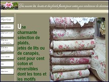 Aperu du site Couvrelit-Boutis.com - couvre-lits boutis, plaids et jets de lits