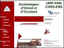 Aperçu du site CNRS ENS d'Archéologie
