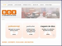 Boxs - sp�cialiste de boites de rangement et de coffrets