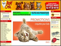 Aperu du site Rapid Croq - alimentation et accessoires pour les chiens et chats