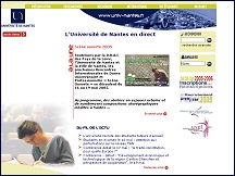 Aperçu du site Université de Nantes