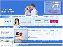 Aperçu du site CelibatQuebec.com - rencontres intimes ou amicales partout au Québec!