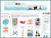 Aperu du site Decoloopio - stickers originaux pour la chambre d'enfants