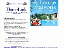 Aperçu du site Homelink - échange maison ou appartement de vacances avec Homelink