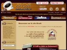 Aperu du site El Caf - vente en ligne de capsules de caf