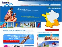 Aperu du site Nemea - rsidences de tourisme, locations vacances
