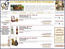 Aperçu du site Le Comptoir du Grand Bas Armagnac - vente en ligne de Armagnac millésimé