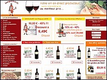 Aperu du site Bonpetitvin.fr - vente de vins en ligne