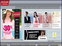 Aper�u du site Devianne - pr�t-�-porter femme et homme