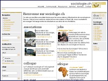 Aperu du site Sociologie.ch