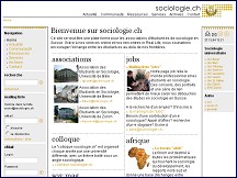 Aperçu du site Sociologie.ch
