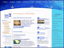 Aperçu du site Université Rennes 2