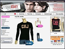Aperçu du site Shop Affairs - vêtements de grandes marques, déstockage