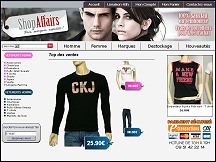Aper�u du site Shop Affairs - v�tements de grandes marques, d�stockage