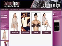 Aperçu du site Cashmere House - boutique de cashmere haut de gamme