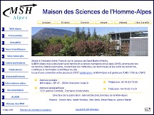 Aperçu du site Maison des Sciences de l'Homme Alpes