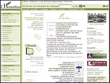 Aperçu du site Edition-Diffusion L'Harmattan - livres et revues à commander en ligne