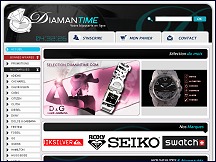 Aperu du site DiamanTime - bijouterie horlogerie en ligne, montres de marque