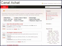 Aperçu du site Canal Achat - bonnes affaires, promotions, codes de réduction