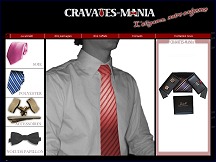 Aperçu du site Cravates Mania - accessoires de mode pour hommes