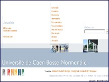 Aperçu du site Université de Caen Basse-Normandie