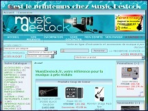 Aperu du site Music Destock - instruments et accessoires de musique  prix discount
