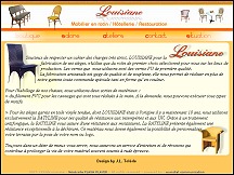 Aper�u du site Louisiane - sp�cialiste du meuble CHR en rotin, alu, vinyle