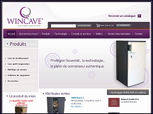Aperu du site Wincave.com - caves  vins Wincave