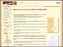 Aperu du site Editions Prima Voce - vente de partitions d'opra et d'oprette