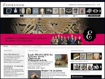 Aperu du site Expertissim - antiquits & objets d'art expertiss, vente, enchres
