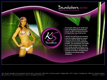 Aperu du site KS Beachwear - maillots de bain brsiliens, bikinis, accessoires de plage
